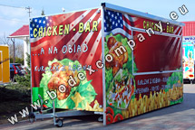 Producer of trailers for sell BBQ chicken