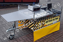 Catering cart for hot dog